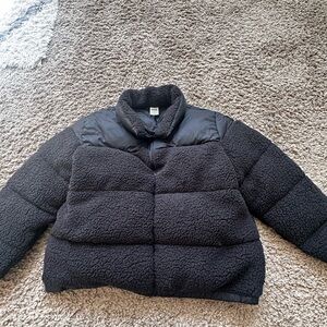 PINK Victoria's Secret Black Puffer Jacket